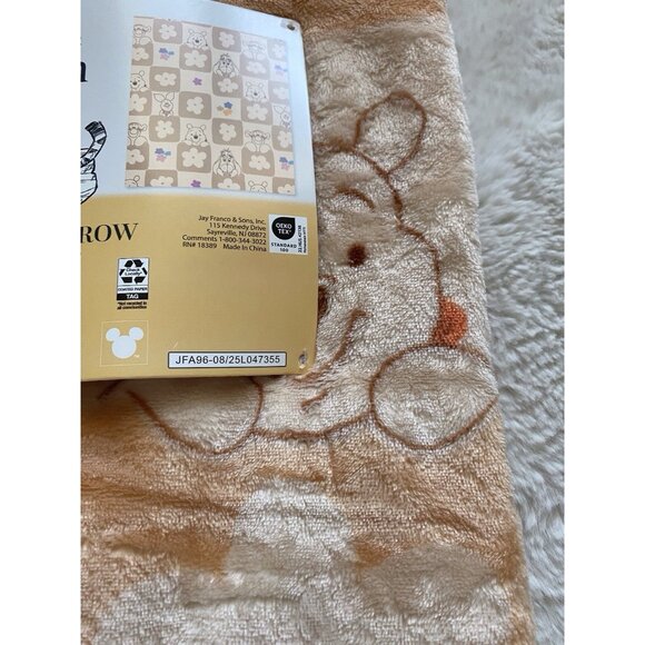 Disney Winnie The Pooh Piglet Preschool Toddler Throw Blanket 40 X 50” NEW - Picture 6 of 13